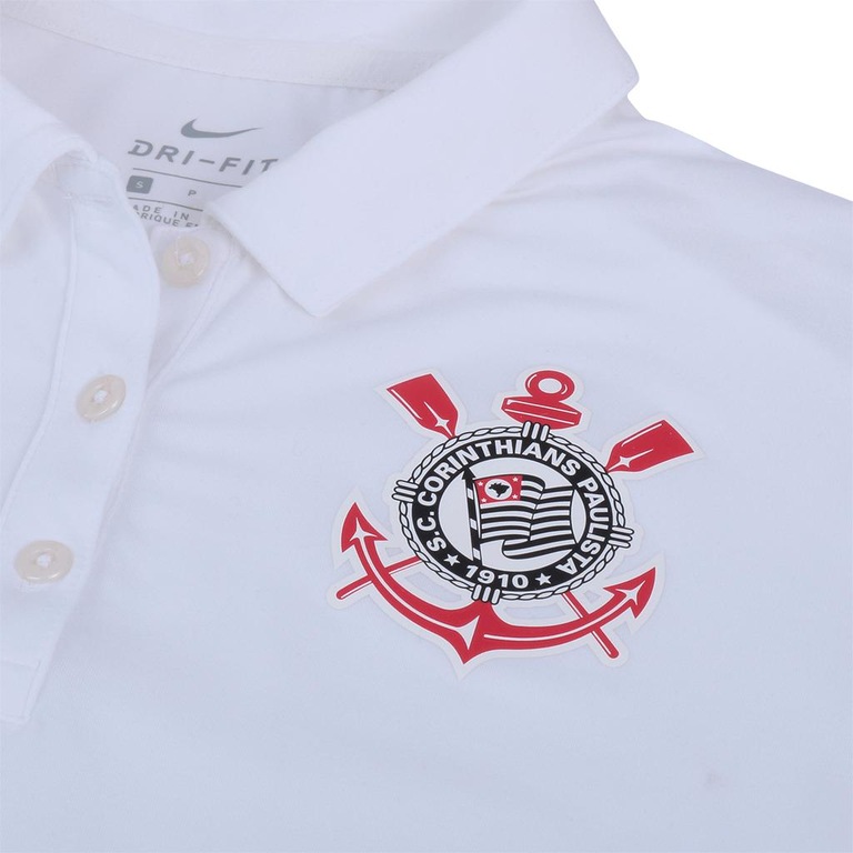 Camisa Polo Nike Corinthians Pure Crew Feminina - Foto 2