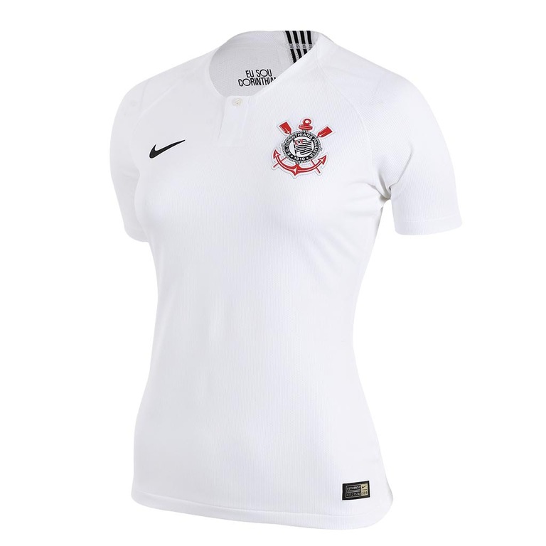 Camisa Nike Corinthians I 2018/19 Jogadora Feminina - Foto 1