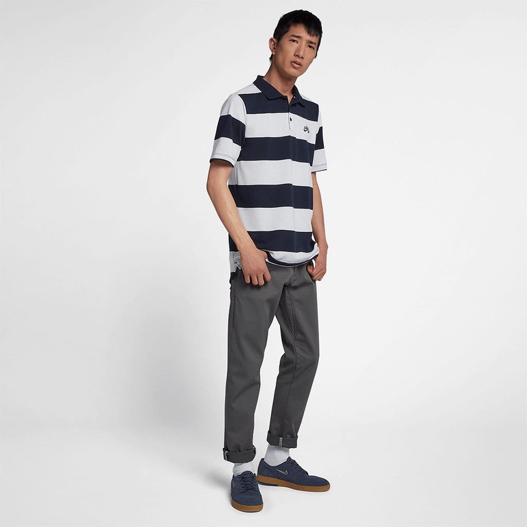 Camisa Polo Nike SB Dri-Fit Stripe Masculina - Foto 6
