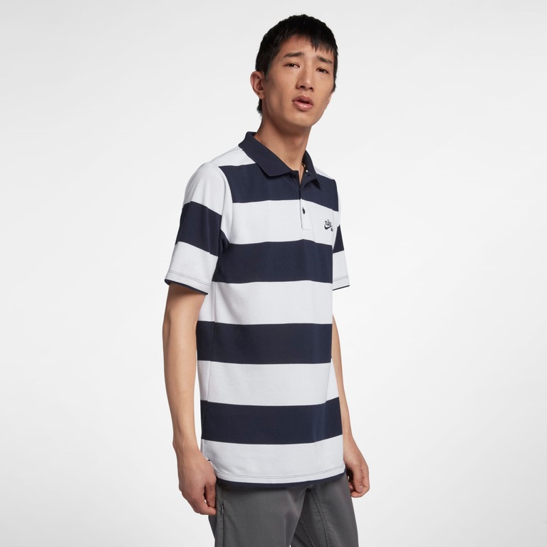 Camisa Polo Nike SB Dri-Fit Stripe Masculina - Foto 1