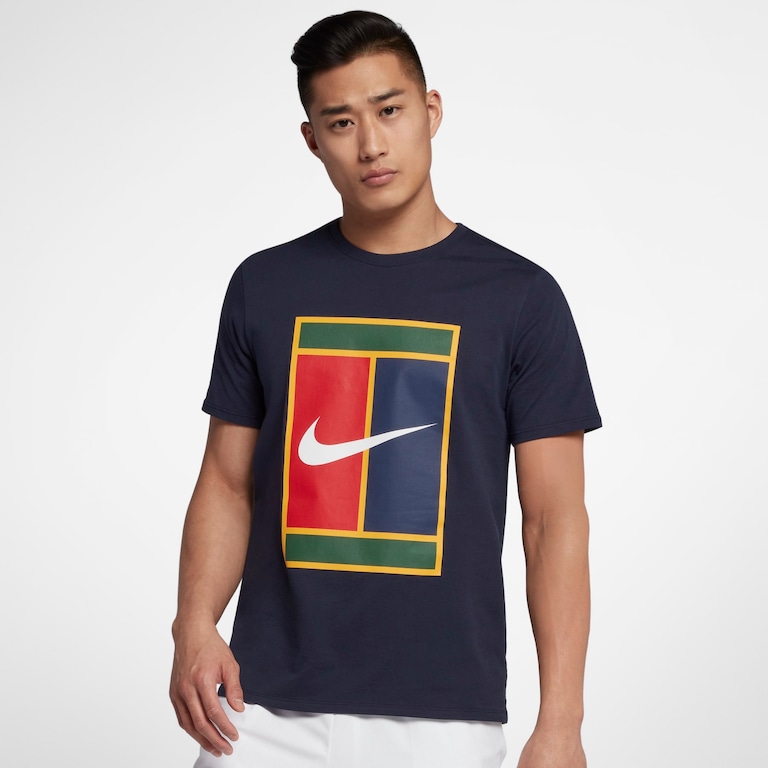 Camiseta Nike Court Heritage Logo Masculina - Foto 1