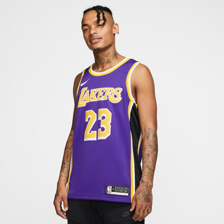 Regata Nike Los Angeles Lakers Statement Edition Swingman Masculina (LeBron James) - Foto 2