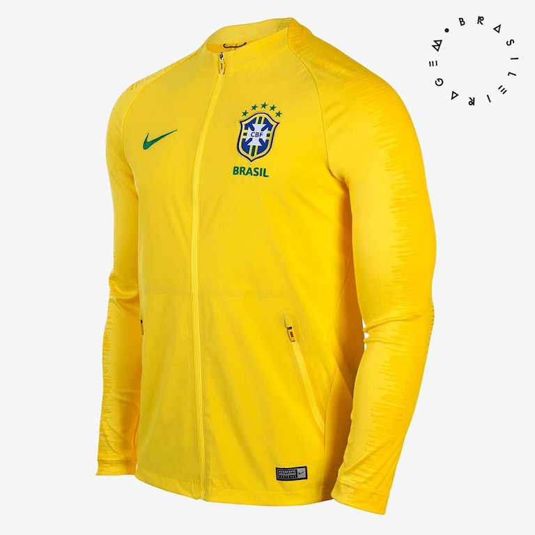 Jaqueta Nike Brasil Strike Anthem Masculina - Foto 1