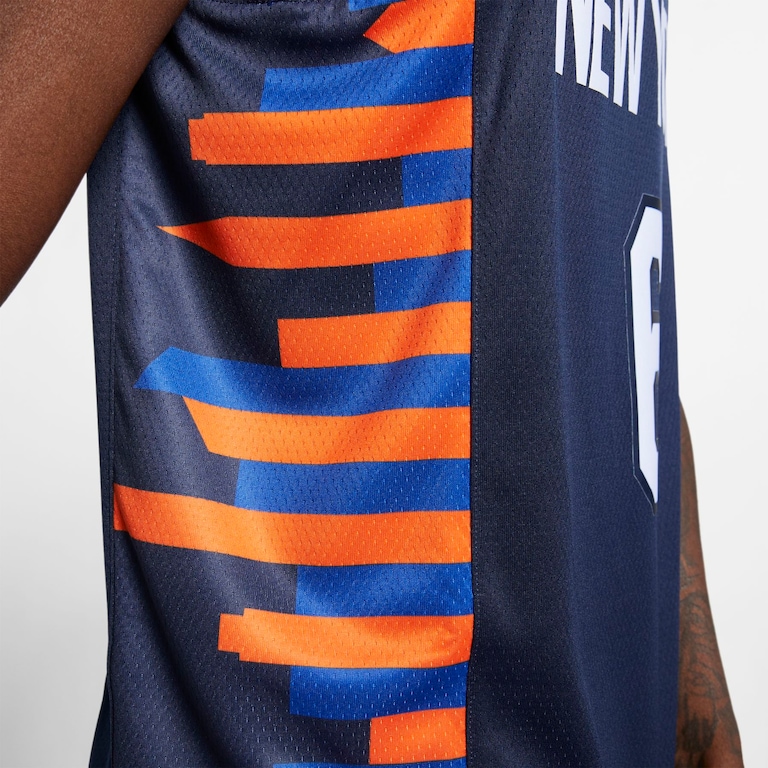 Regata Nike New York Knicks City Edition Swingman Masculina - Foto 5