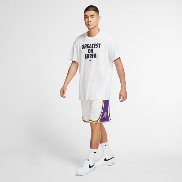 Shorts Nike Los Angeles Lakers Association Edition Swingman Masculino - Foto 7