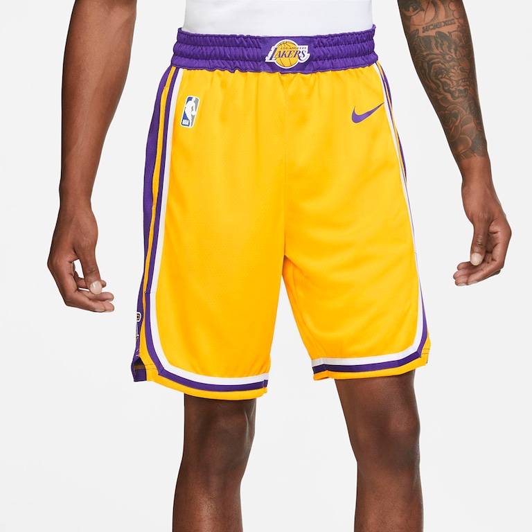 Shorts Nike Los Angeles Lakers Icon Edition Swingman Masculino - Foto 2