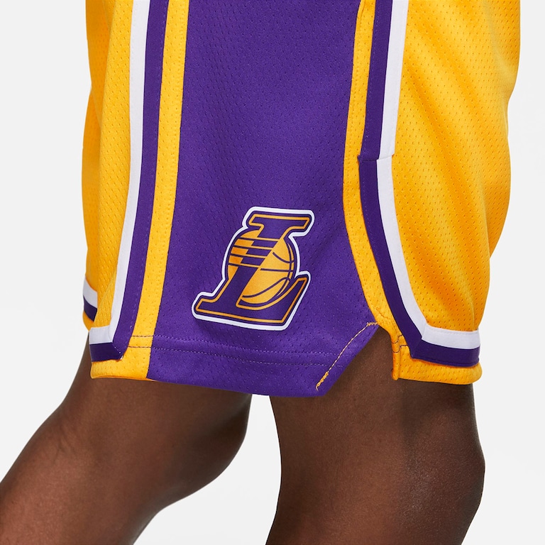 Shorts Nike Los Angeles Lakers Icon Edition Swingman Masculino - Foto 7