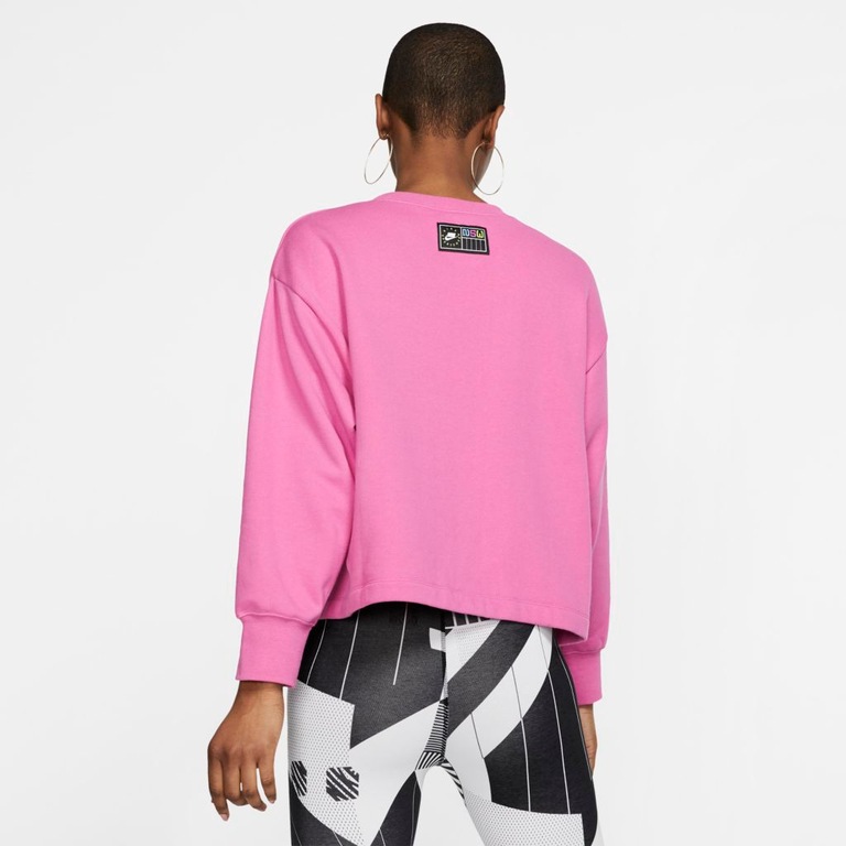 Blusão Nike Sportswear French Terry Crew Feminino - Foto 2