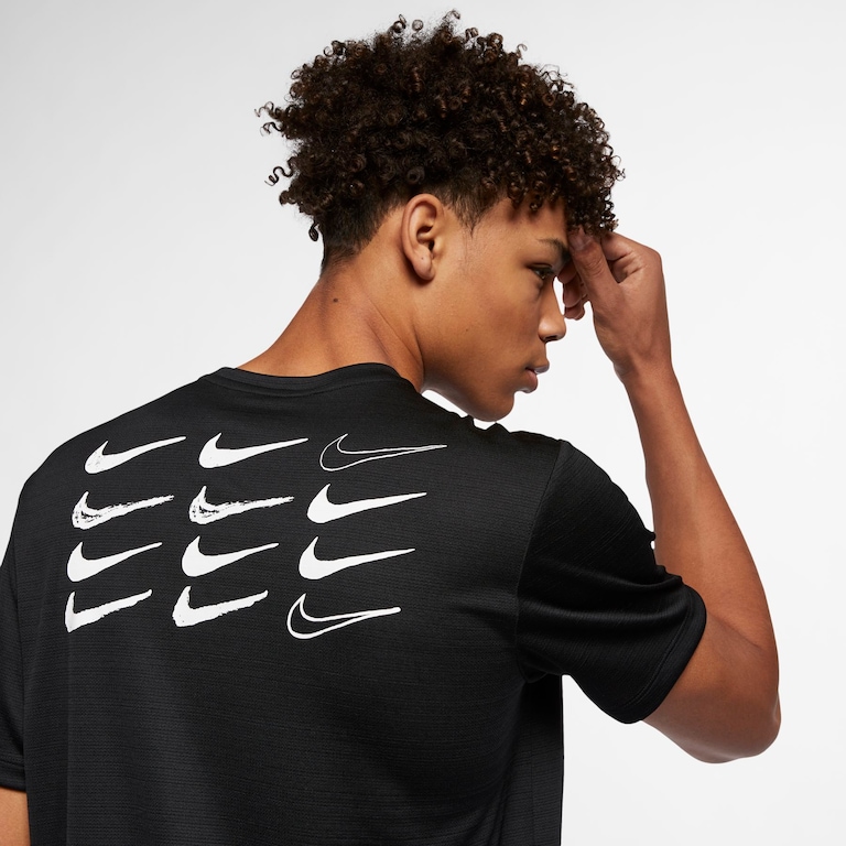 Camiseta Nike Dri-Fit Miler Masculina - Foto 3