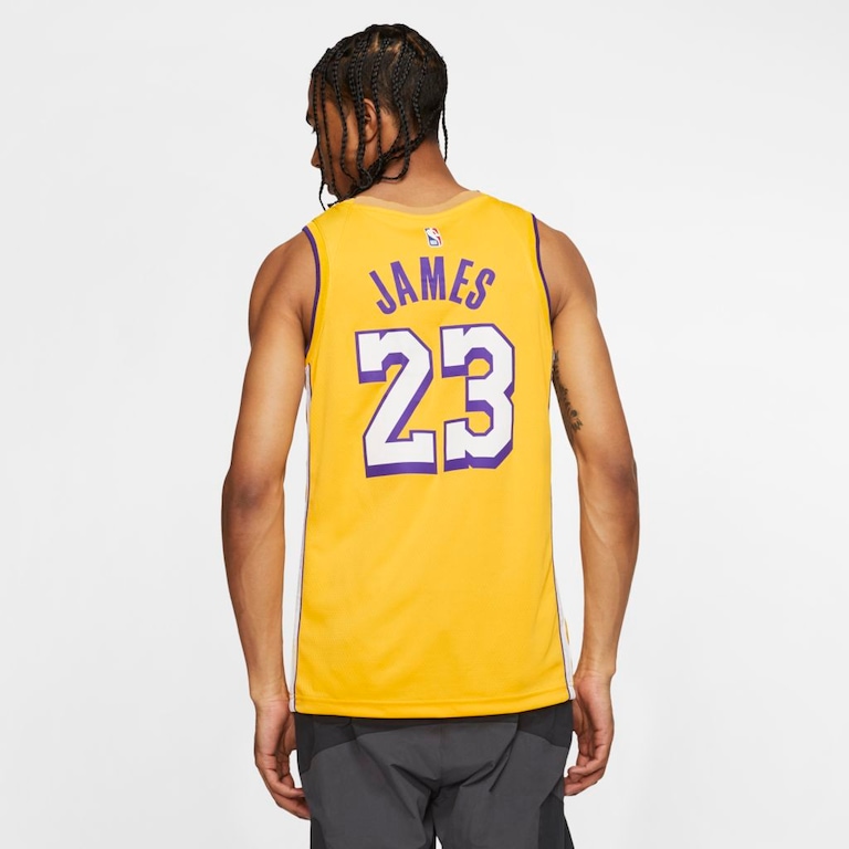 Regata Nike LeBron James Lakers City Edition Unissex - Foto 3
