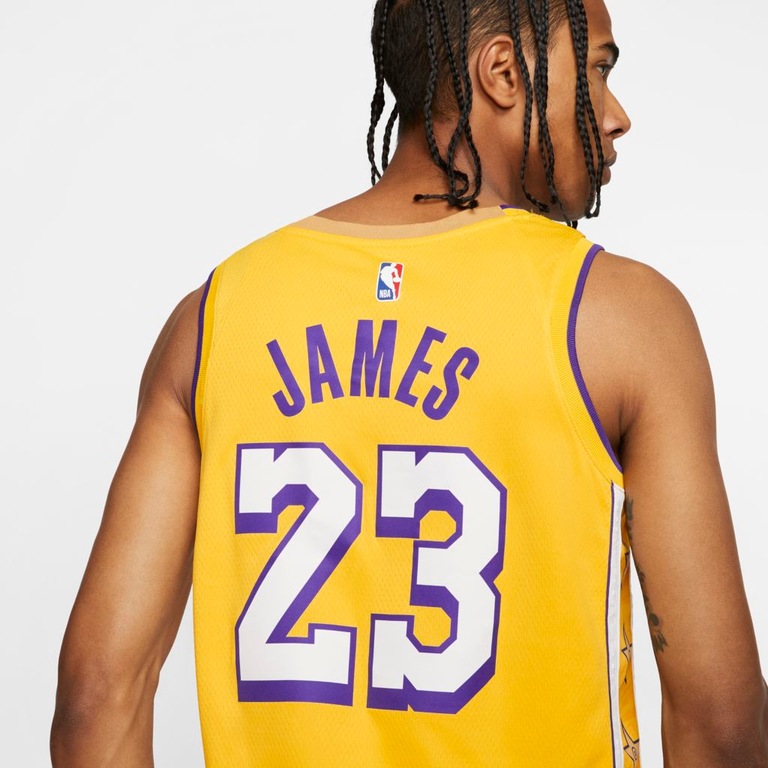 Regata Nike LeBron James Lakers City Edition Unissex - Foto 5