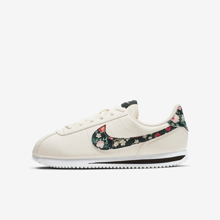 Tênis Nike Cortez Basic Vintage Floral Infantil - Foto 1