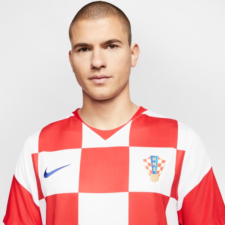 Camisa Nike Croácia I 2020/21 Torcedor Pro Masculina - Foto 7