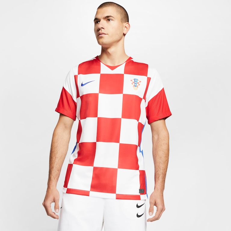 Camisa Nike Croácia I 2020/21 Torcedor Pro Masculina - Foto 1