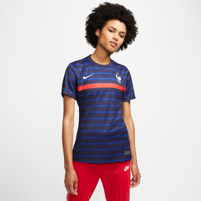 Camisa Nike França I 2020/21 Torcedora Pro Feminina - Foto 1