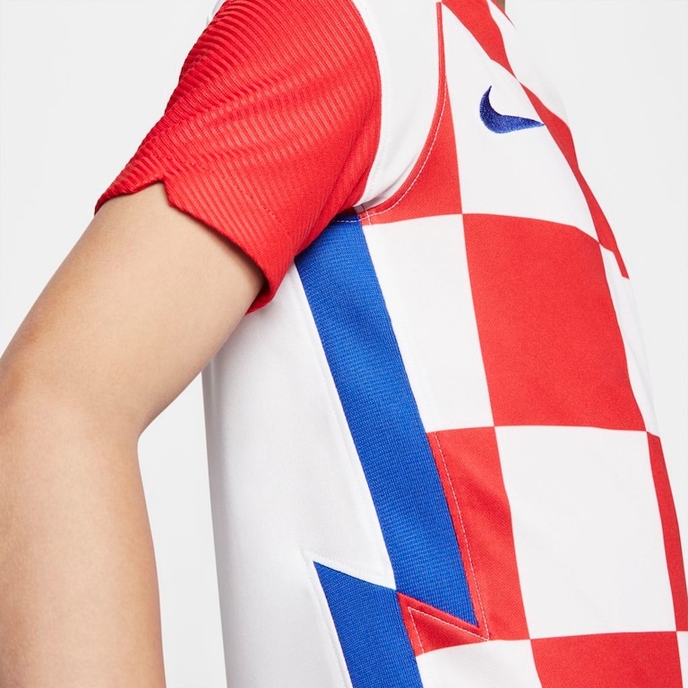 Camisa Nike Croácia I 2020/21 Torcedor Pro Infantil - Foto 3