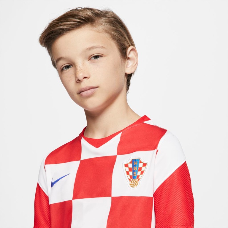 Camisa Nike Croácia I 2020/21 Torcedor Pro Infantil - Foto 6