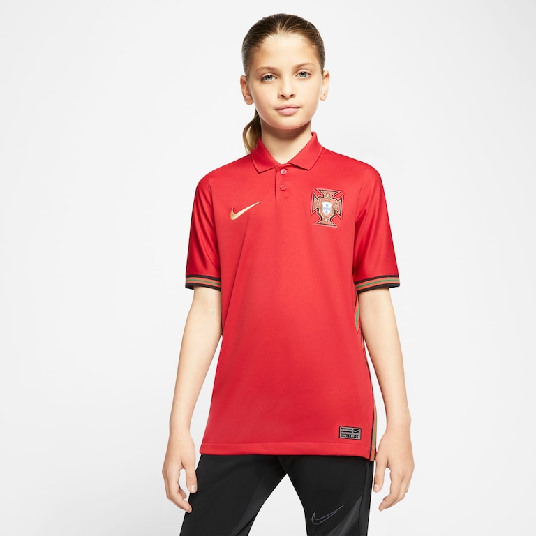 Camisa Nike Portugal I 2020/21 Torcedor Infantil - Foto 1