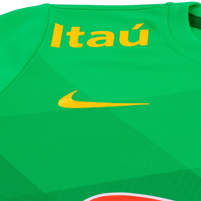 Camisa Pré-Jogo Nike Brasil Infantil - Foto 4