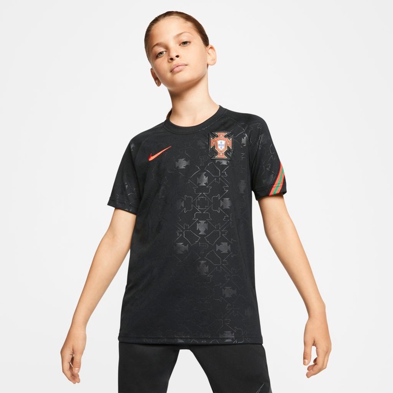Camiseta Nike Portugal Pré Jogo 2020/21 Infantil - Foto 1