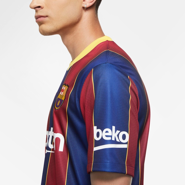 Camisa Nike Barcelona I 2020/21 Torcedor Pro Masculina - Foto 5