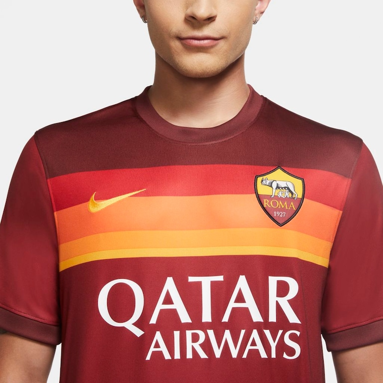 Camiseta Nike Roma I 2020/21 Torcedor Pro Masculina - Foto 5