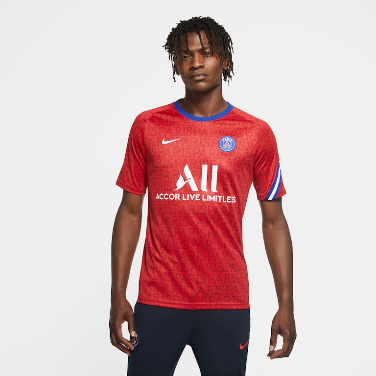 Camisa Nike PSG Pré Jogo 2020/21 Masculina - Foto 1