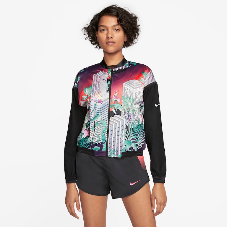 Jaqueta Reversível Nike Feminina (Dupla Face) - Foto 1