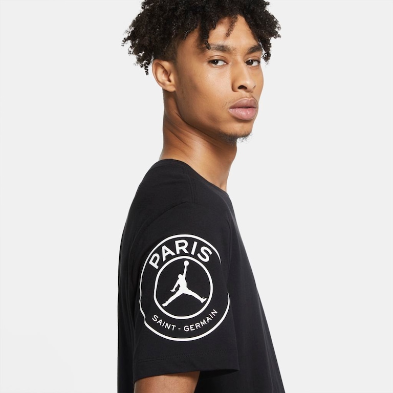 Camiseta Jordan PSG Logo Masculina - Foto 4