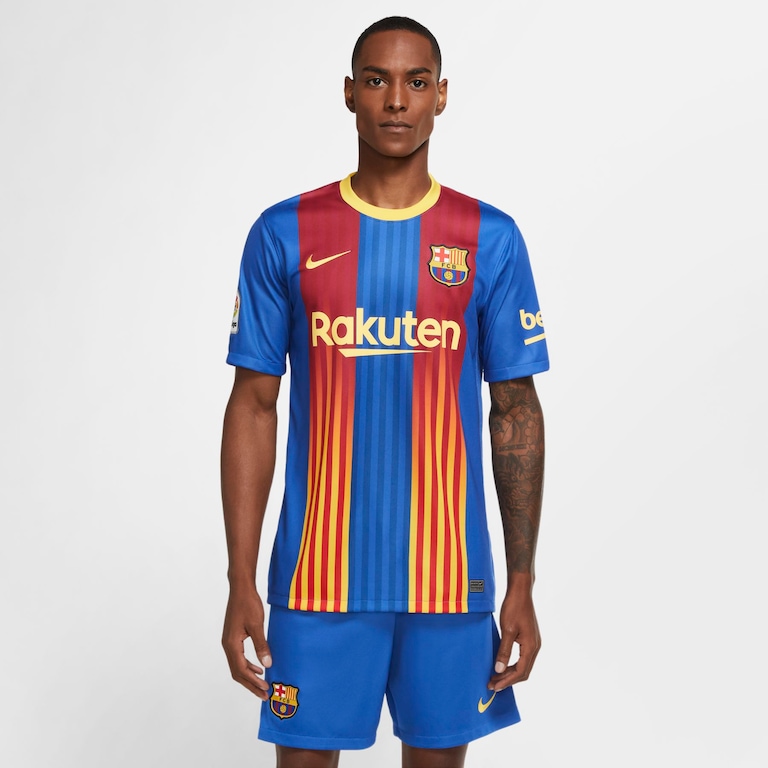 Camiseta Nike Barcelona El Clásico 2021/22 Torcedor Masculina - Foto 1