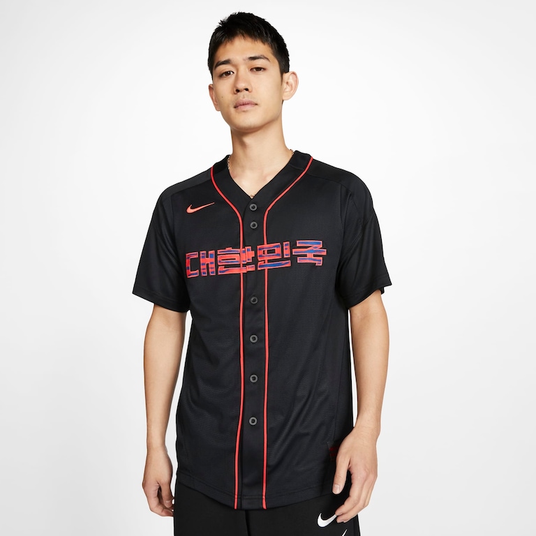 Camisa de Beisebol Nike Coreia Masculina - Foto 1
