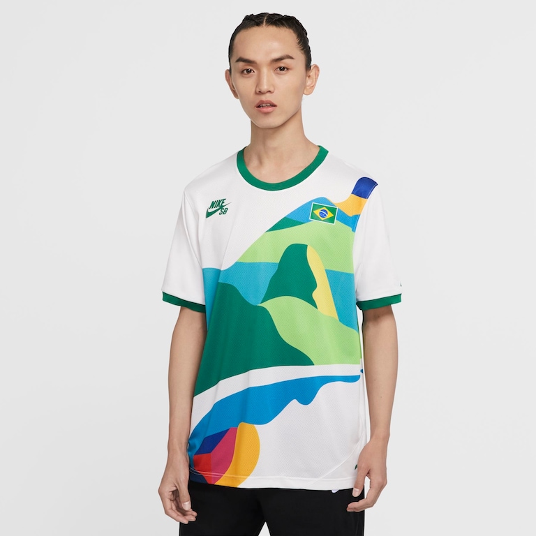 Camiseta Nike SB Brasil Ring Masculina - Foto 1