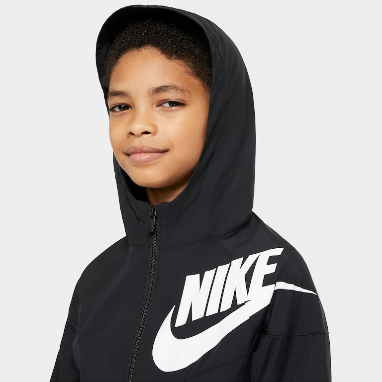 Jaqueta Nike Sportswear Windrunner Infantil - Foto 3