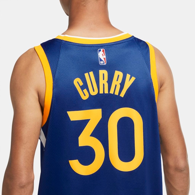 Regata Nike Stephen Curry Warriors Icon Edition 2020 Masculina - Foto 4