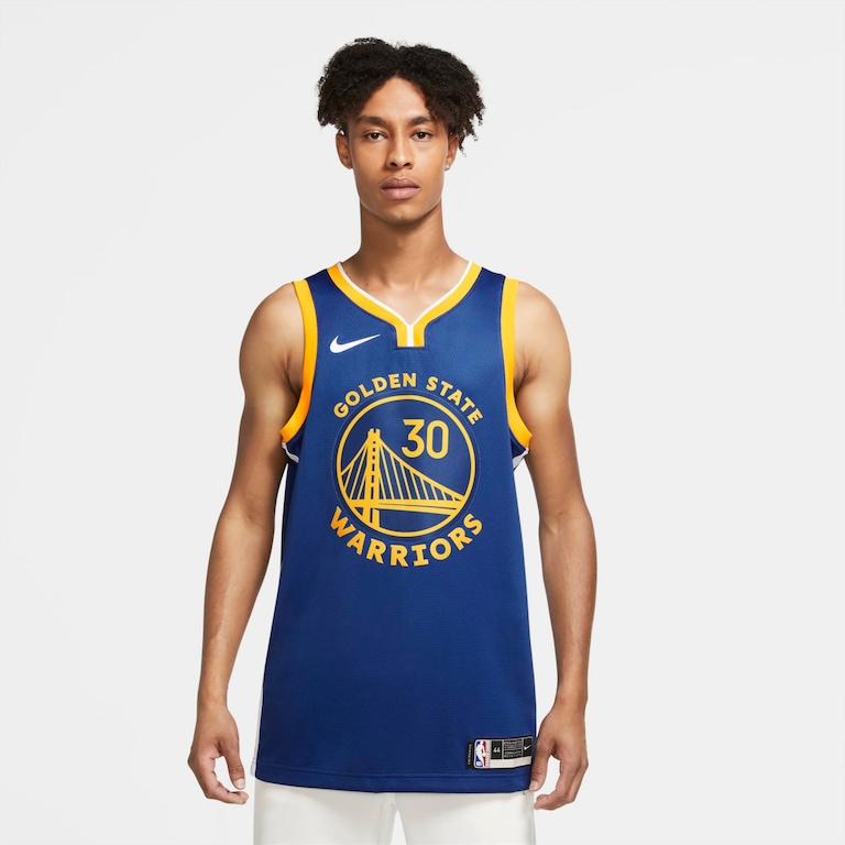Regata Nike Stephen Curry Warriors Icon Edition 2020 Masculina - Foto 1