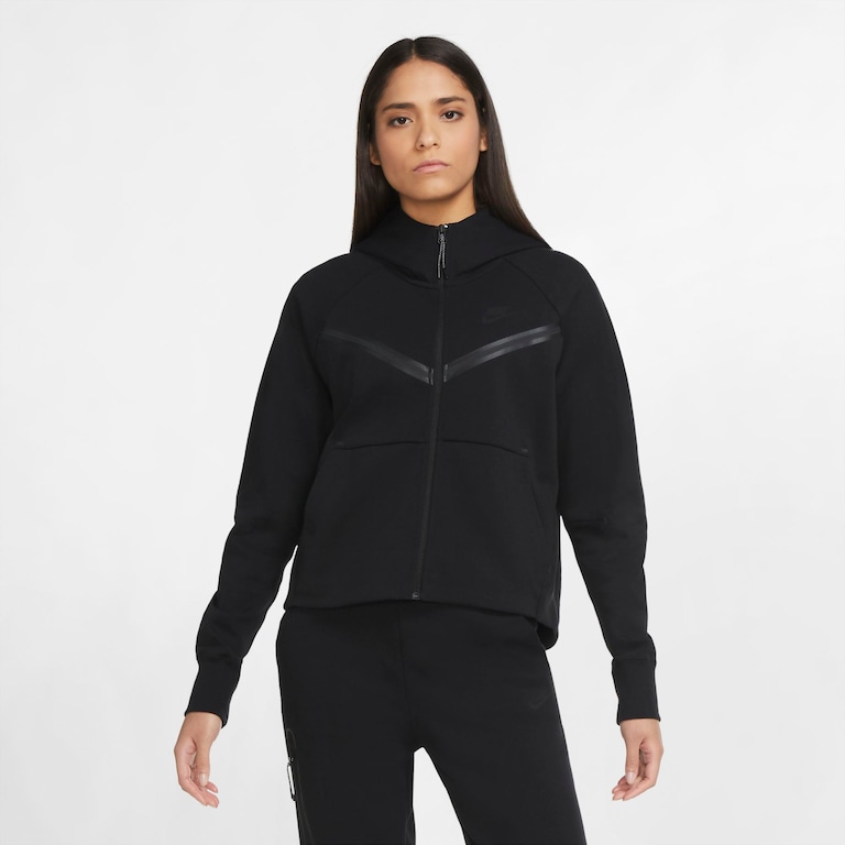 Blusão Nike Sportswear Tech Fleece Essential Feminino - Foto 1