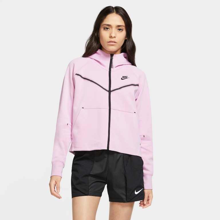Blusão Nike Sportswear Tech Fleece Essential Feminino - Foto 1