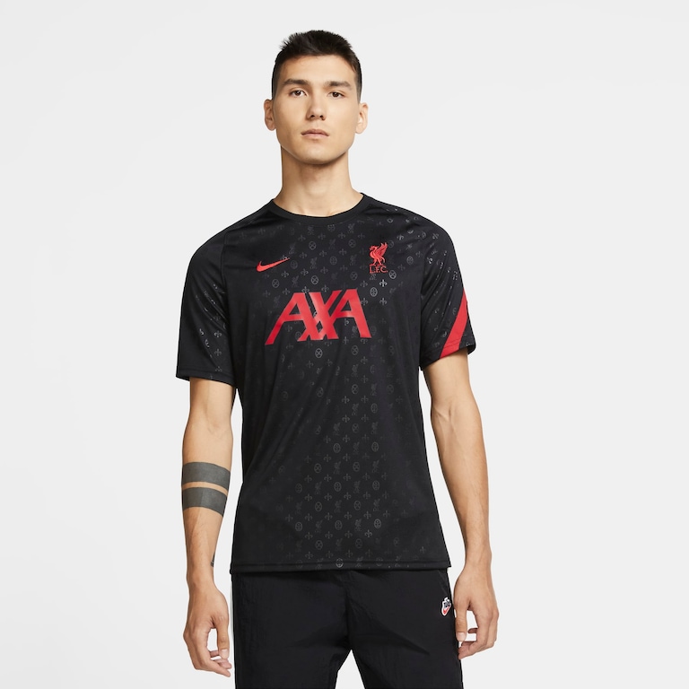 Camisa Nike Liverpool Pré Jogo 2020/21 Masculina - Foto 1