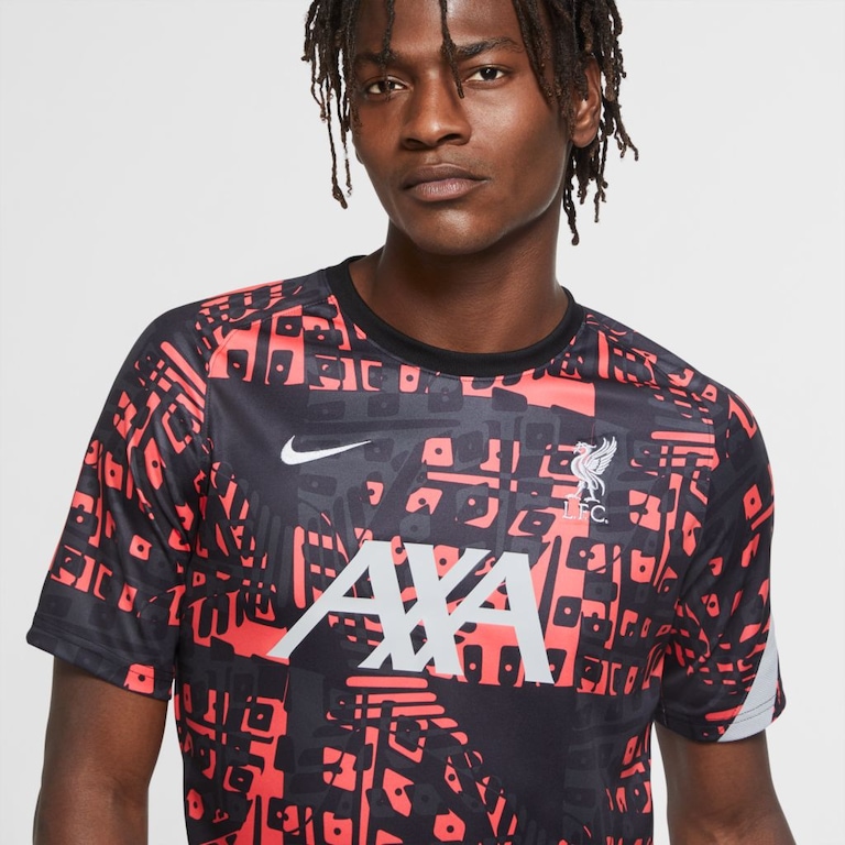 Camisa Nike Liverpool Pré Jogo 2020/21 Masculina - Foto 3