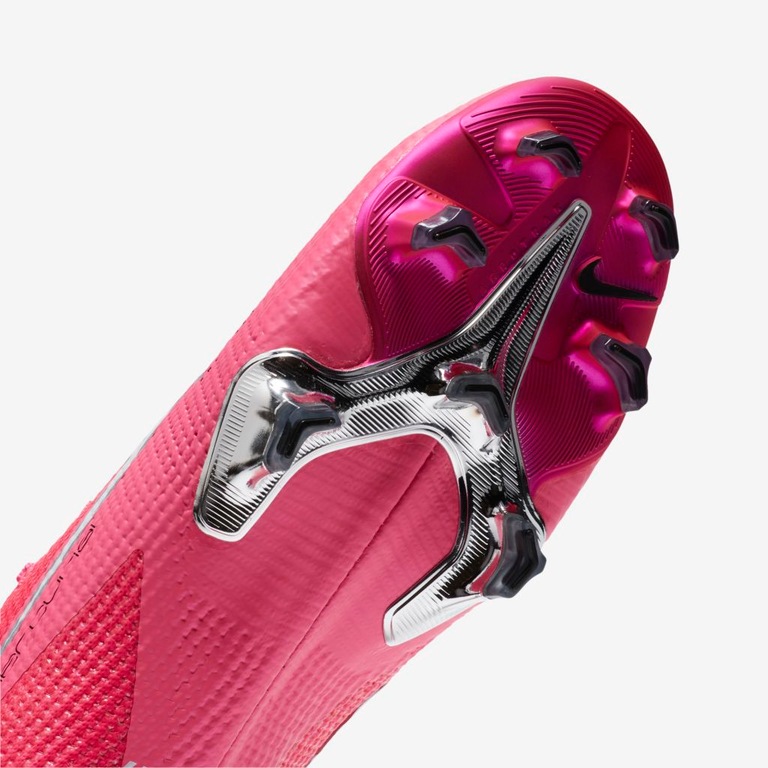 Chuteira Nike Mercurial Vapor 13 Elite Mbappé Rosa Campo - Foto 7
