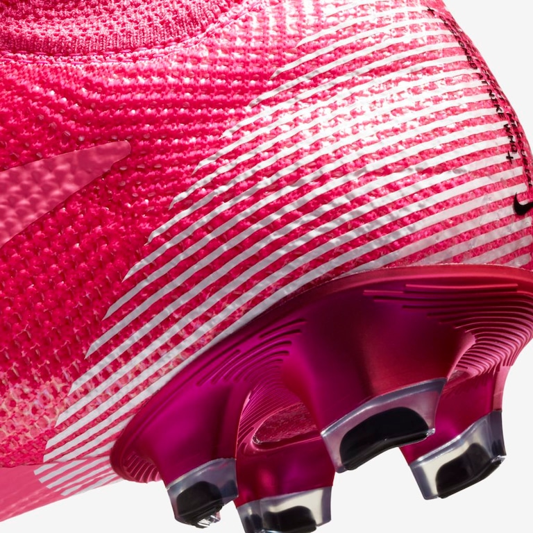 Chuteira Nike Mercurial Superfly 7 Elite Mbappé Rosa Campo - Foto 9