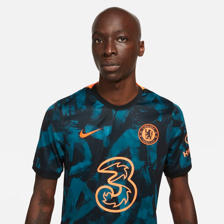 Camiseta Nike Chelsea  III 2021/22 Torcedor Pro Masculina - Foto 5