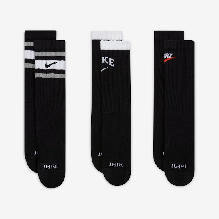 Meia Nike Everyday Plus Cushioned (3 Pares) Unissex - Foto 2