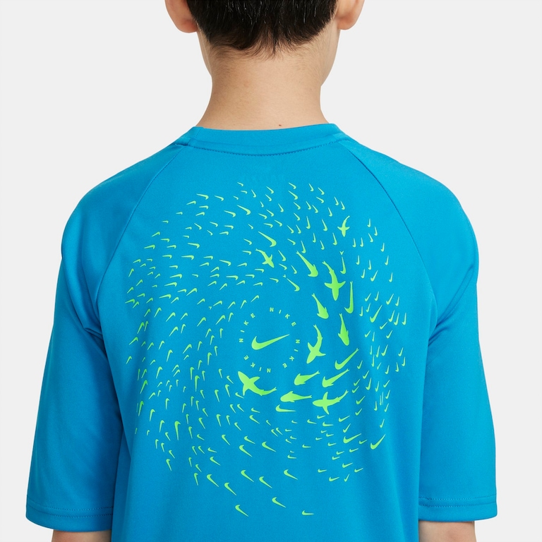 Camiseta Nike Hydroguard Shark UV Infantil - Foto 6