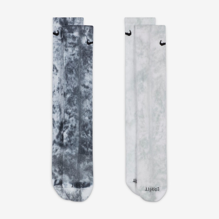 Meia Nike Cushioned Tie-Dye Crew (2 Pares) Unissex - Foto 2