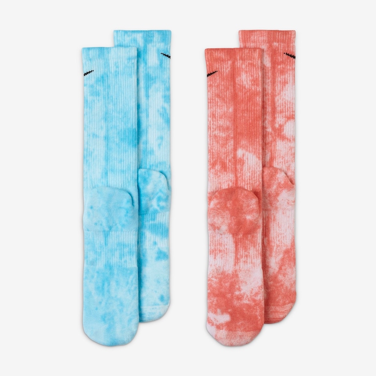 Meia Nike Cushioned Tie-Dye Crew (2 Pares) Unissex - Foto 3