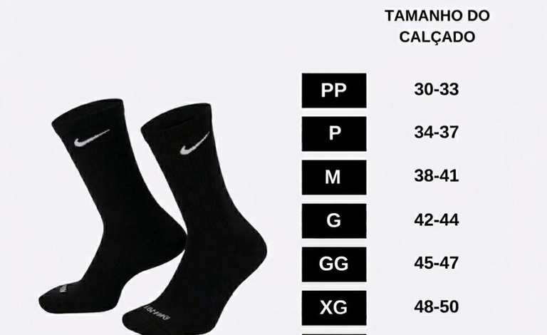 Meia Nike Lightweight Quarter (3 pares) Unissex - Foto 5