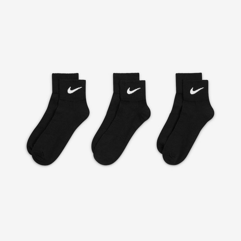 Meia Nike Lightweight Quarter (3 pares) Unissex - Foto 2