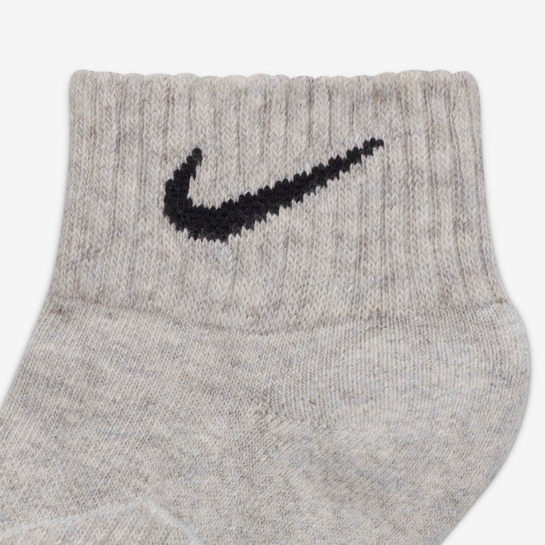 Meia Nike Performance Cushion Quarter (3 pares) Infantil - Foto 4