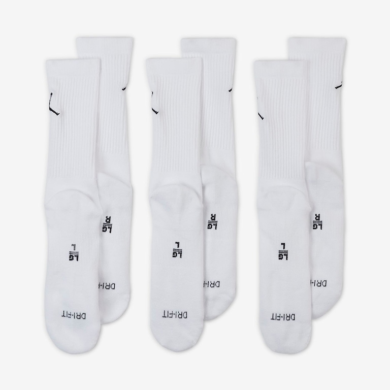 Meia Jordan Jumpman Crew (3 pares) Unissex - Foto 4